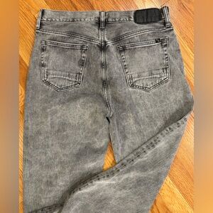 PacSun Gray Wide Leg Jeans with Vintage Wash